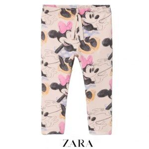 NWT Zara Disney Minnie Mouse Leggings